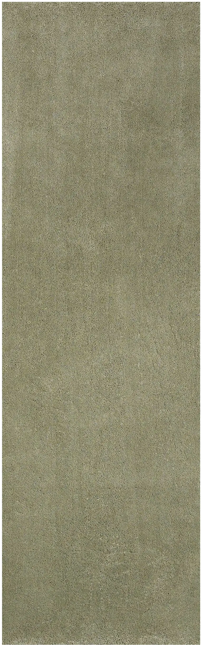 Sage Green Hand Woven Runner Rug Photo 2