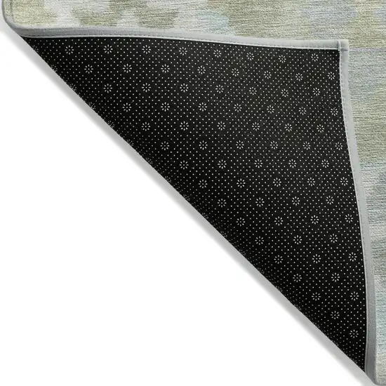Sage Sky Blue And Copper Tribal Washable Indoor Outdoor Area Rug Photo 8