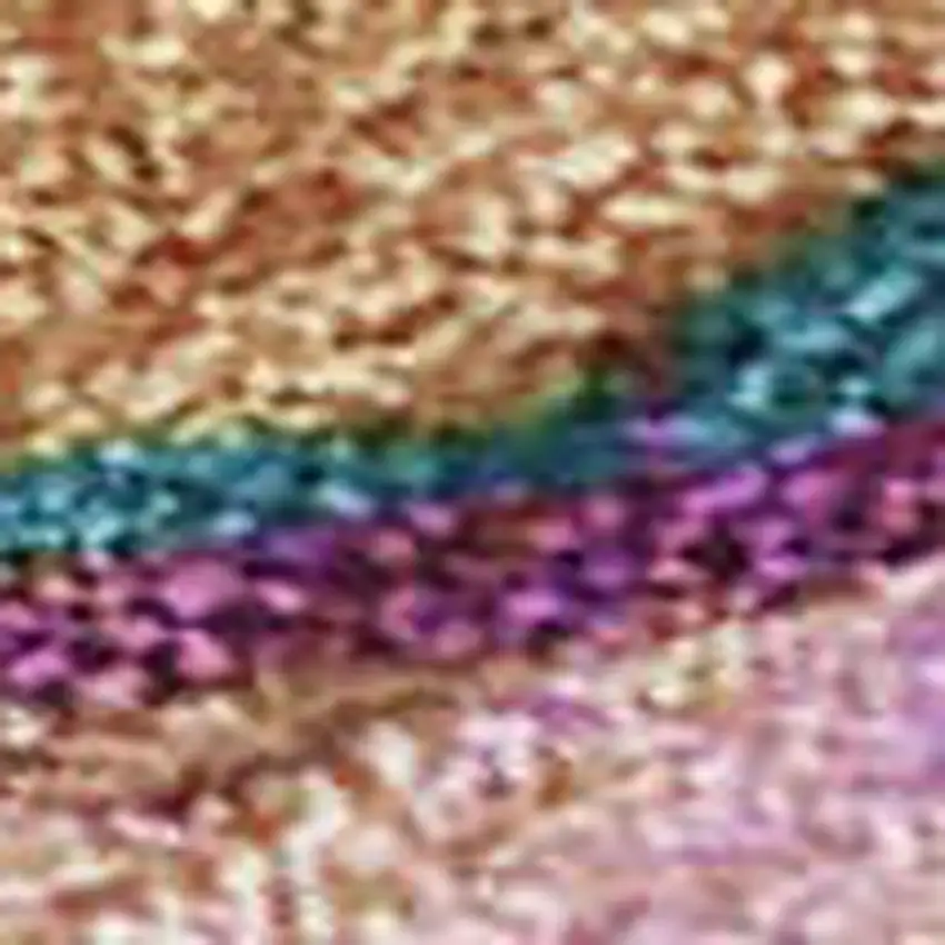 Sage Teal Blue And Blush Abstract Washable Indoor Outdoor Area Rug Photo 3