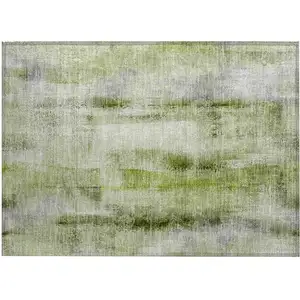 Photo of Sage Washable Non Skid Indoor Outdoor Area Rug
