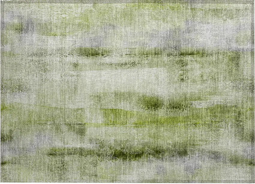 Sage Washable Non Skid Indoor Outdoor Area Rug Photo 2