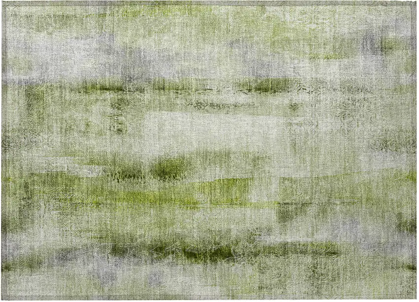 Sage Washable Non Skid Indoor Outdoor Area Rug Photo 5