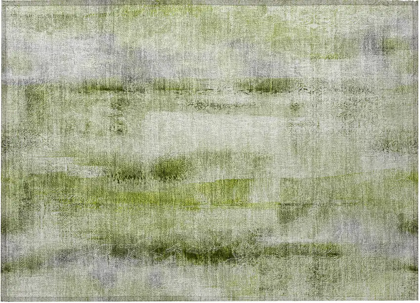 Sage Washable Non Skid Indoor Outdoor Area Rug Photo 5