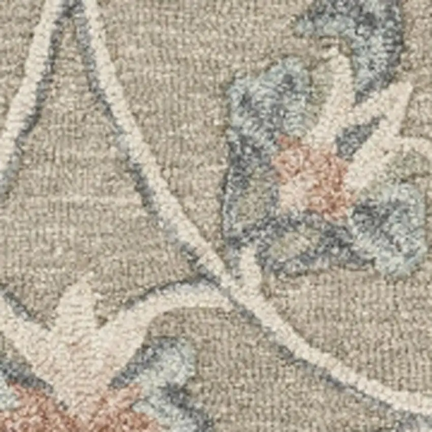 Gray Wool Hand Tufted Area Rug Photo 3