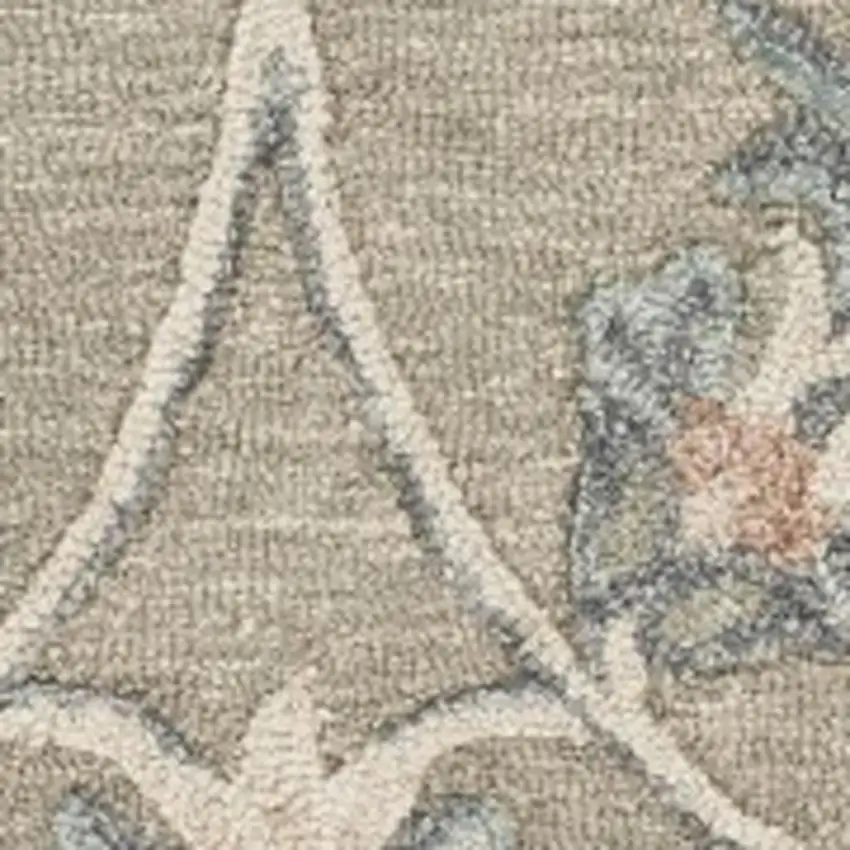 Gray Wool Hand Tufted Area Rug Photo 5