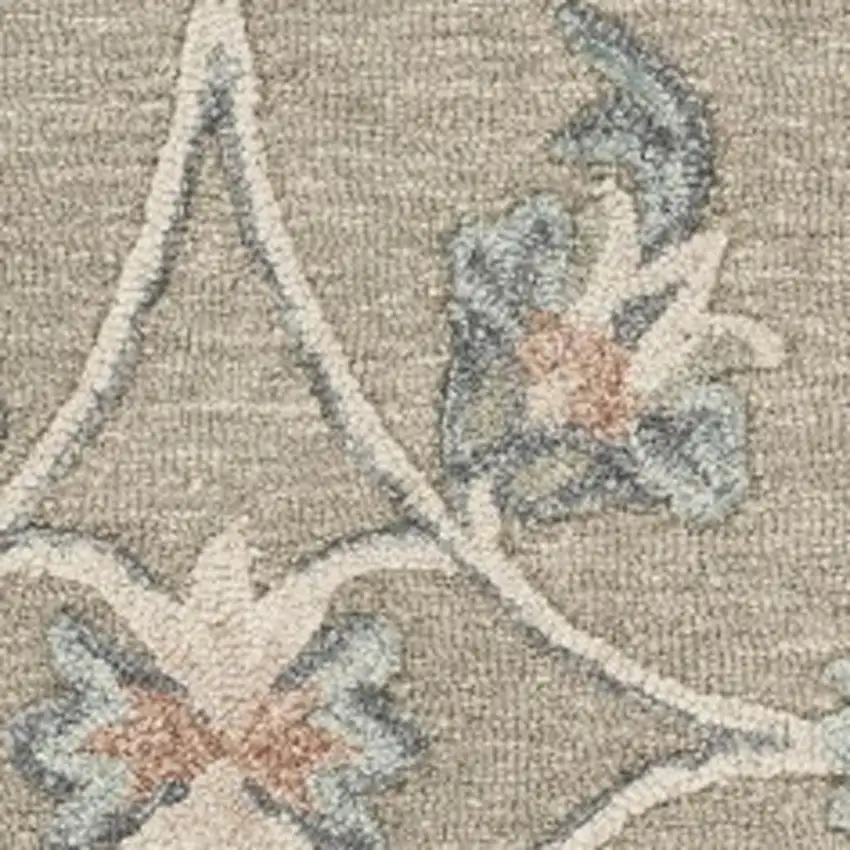 Gray Wool Hand Tufted Area Rug Photo 6