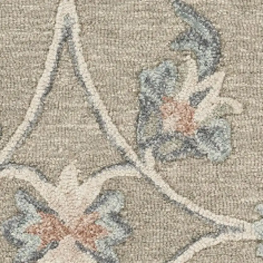 Gray Wool Hand Tufted Area Rug Photo 4