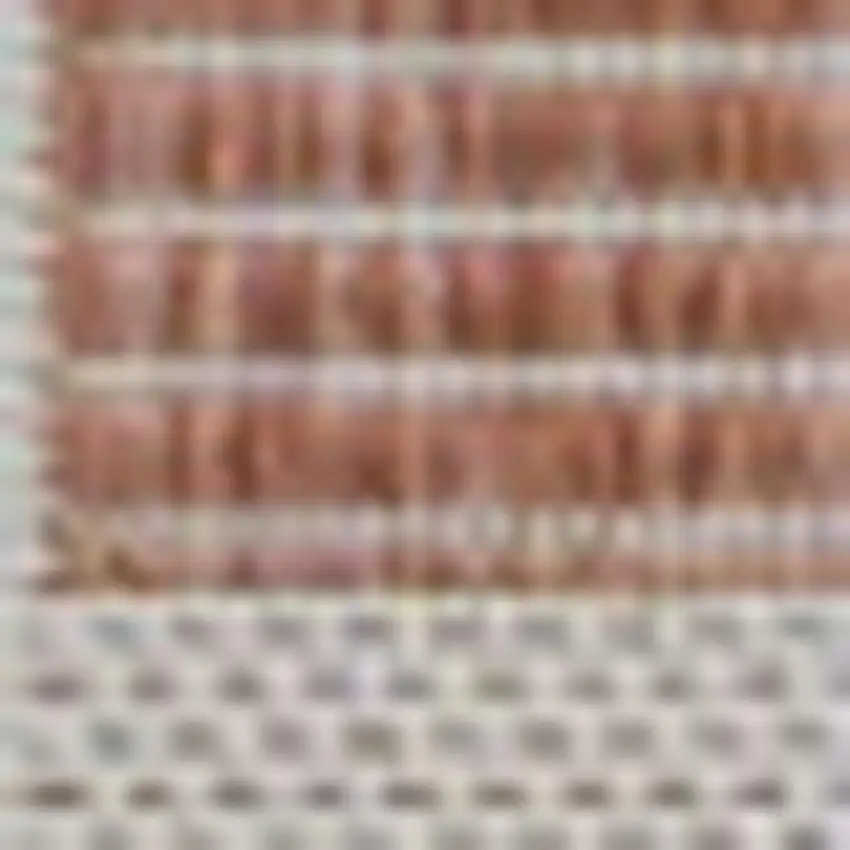 Salmon And Cream Geometric Indoor Outdoor Area Rug Photo 2