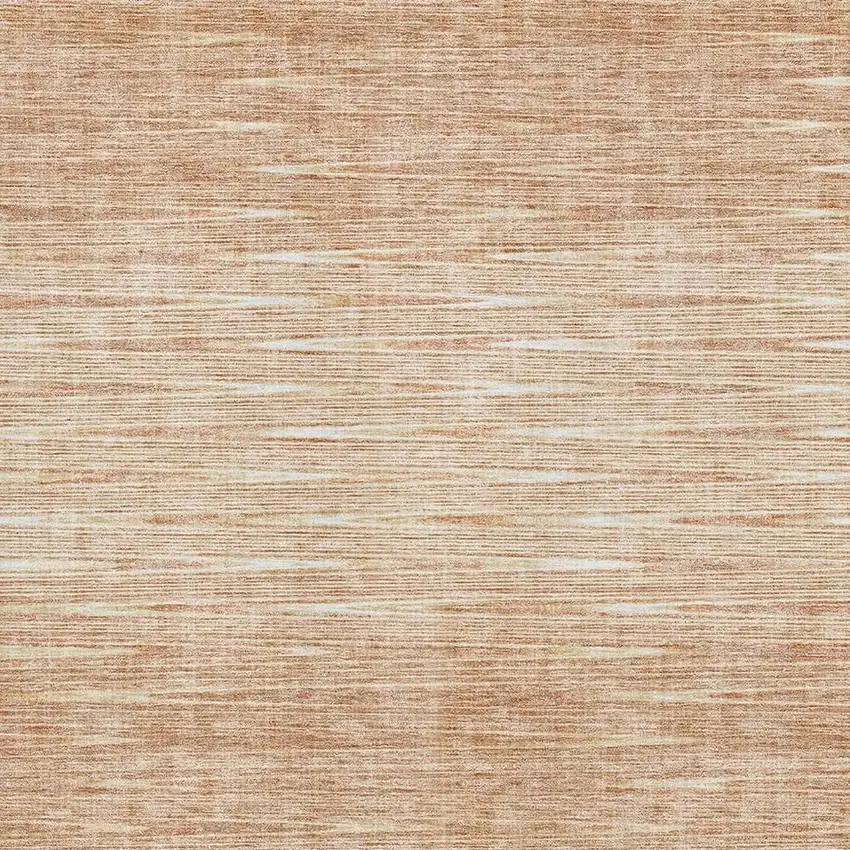 Salmon And Ivory Abstract Washable Area Rug With UV Protection Photo 4