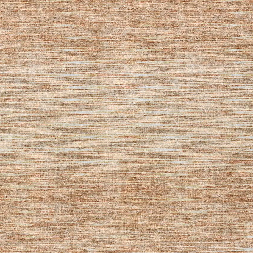 Salmon And Ivory Abstract Washable Indoor Outdoor Area Rug Photo 5
