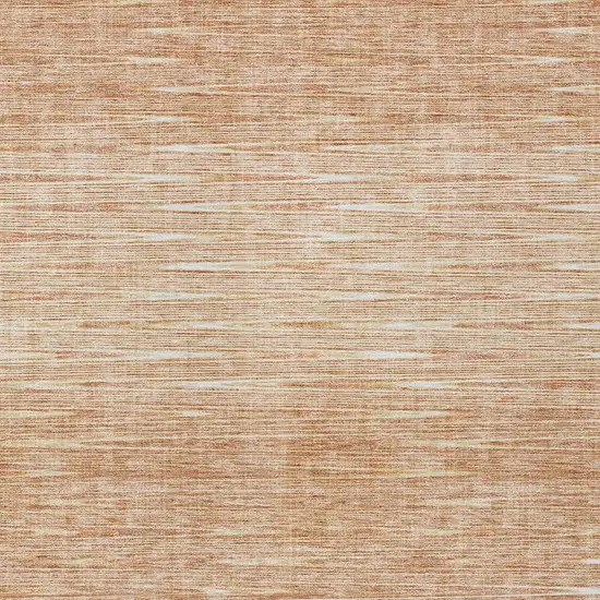 Salmon And Ivory Abstract Washable Indoor Outdoor Area Rug Photo 5