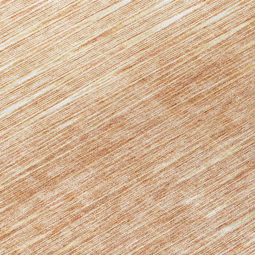 Salmon And Ivory Abstract Washable Indoor Outdoor Area Rug Photo 8
