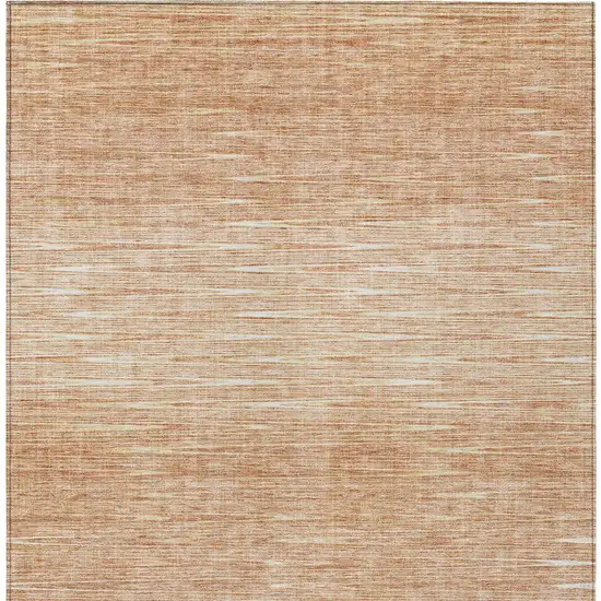 Salmon And Ivory Abstract Washable Indoor Outdoor Area Rug Photo 6