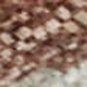 Photo of Salmon And Ivory Geometric Washable Area Rug With UV Protection