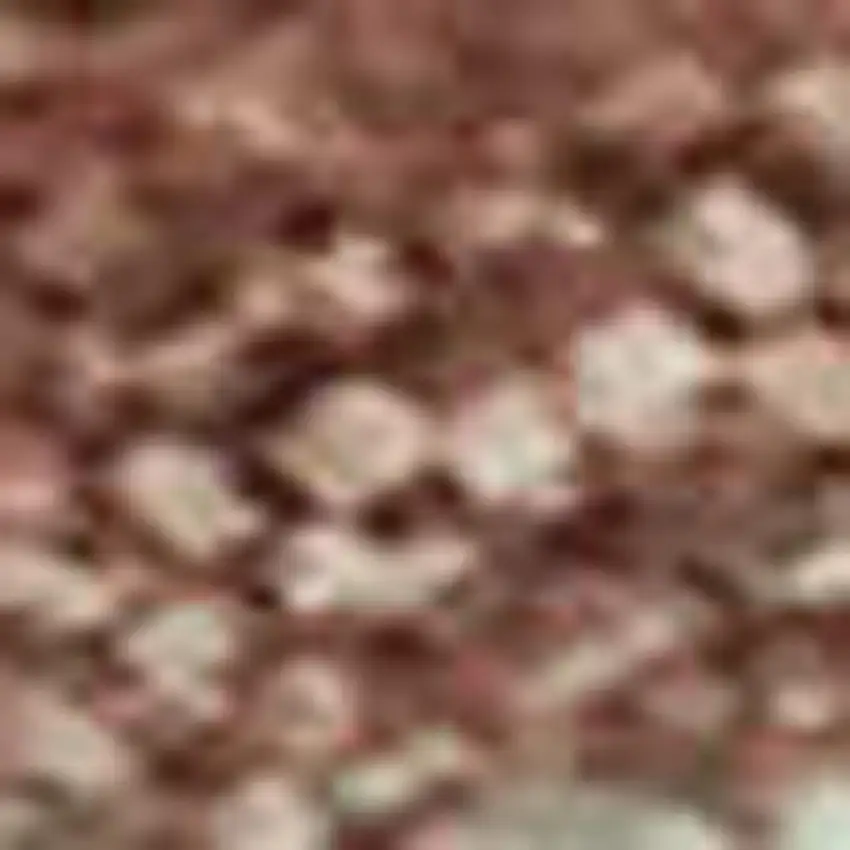 Salmon And Ivory Geometric Washable Area Rug With UV Protection Photo 1