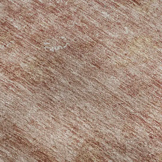 Salmon Gray And Ivory Abstract Washable Area Rug With UV Protection Photo 3