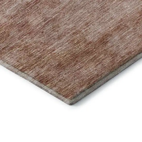 Salmon Gray And Ivory Abstract Washable Area Rug With UV Protection Photo 8