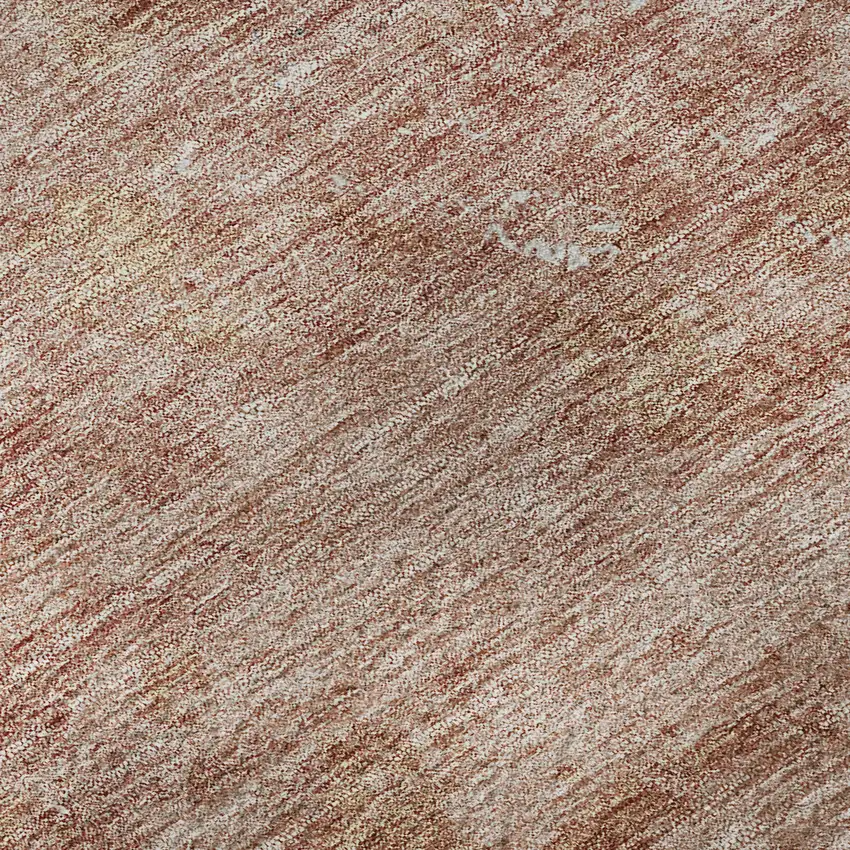 Salmon Gray And Ivory Abstract Washable Area Rug With UV Protection Photo 1