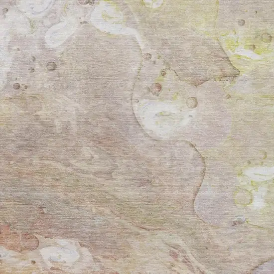 Salmon Lavender And Ivory Abstract Washable Indoor Outdoor Area Rug Photo 9