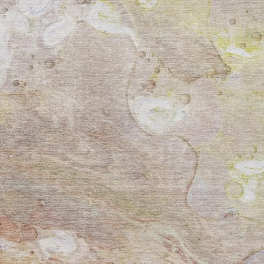 Salmon Lavender And Ivory Abstract Washable Indoor Outdoor Area Rug Photo 9