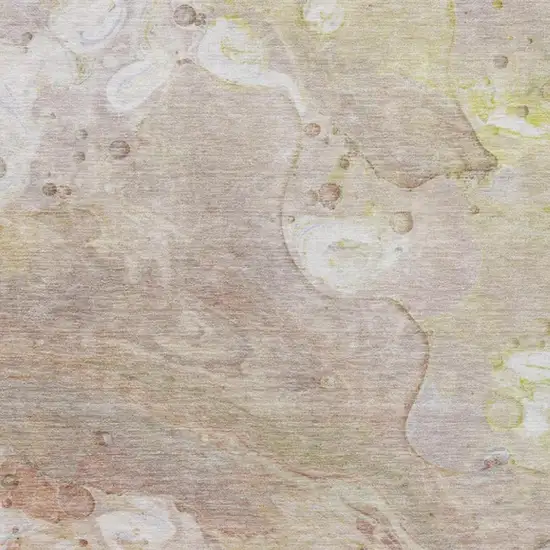 Salmon Lavender And Ivory Abstract Washable Indoor Outdoor Area Rug Photo 9