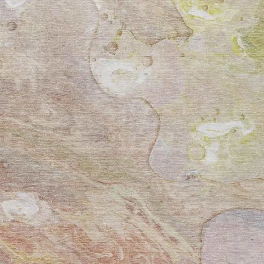 Salmon Lavender And Ivory Abstract Washable Indoor Outdoor Area Rug Photo 9