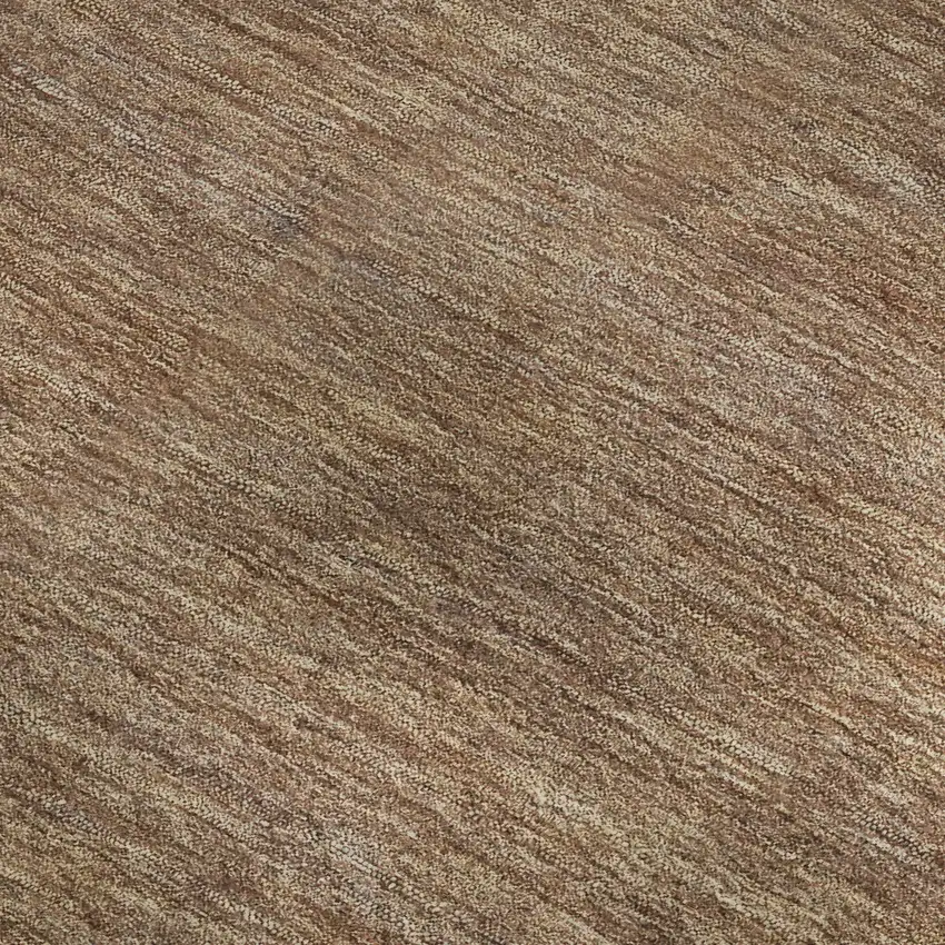 Salmon Rust And Gray Striped Washable Area Rug With UV Protection Photo 3