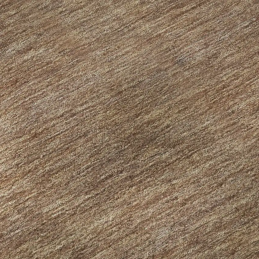 Salmon Rust And Gray Striped Washable Area Rug With UV Protection Photo 2