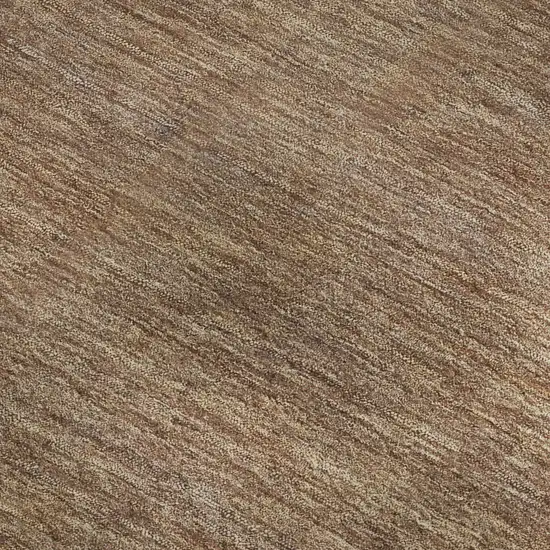 Salmon Rust And Gray Striped Washable Area Rug With UV Protection Photo 3