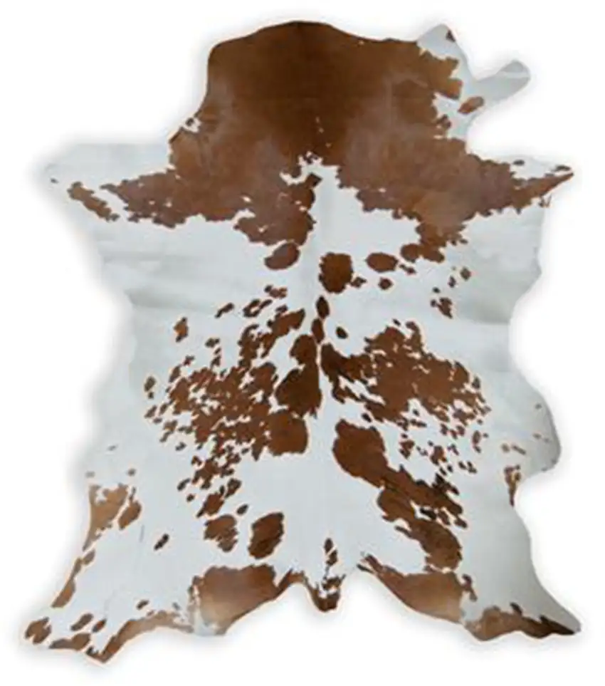 Salt And Pepper, Brown And White Calfskin - Area Rug Photo 1