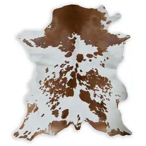 Photo of Salt And Pepper, Brown And White Calfskin - Area Rug