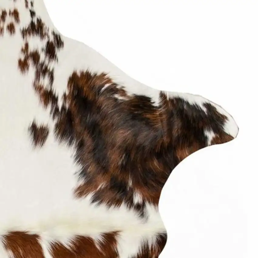 Brown And White Cowhide Cowhide Print Area Rug Photo 6