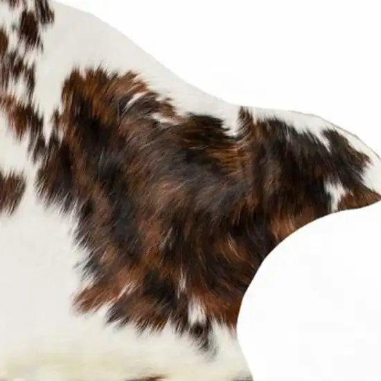 Brown And White Cowhide Cowhide Print Area Rug Photo 5