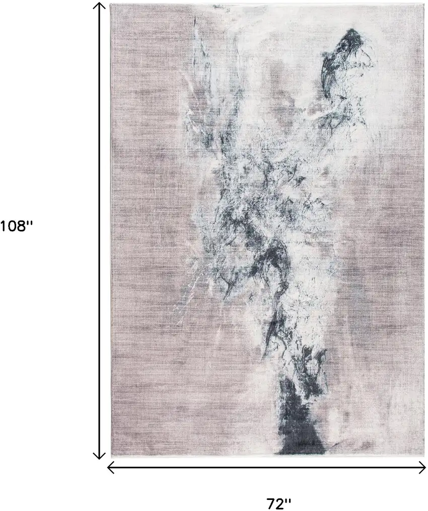 Sand Abstract Area Rug Photo 8