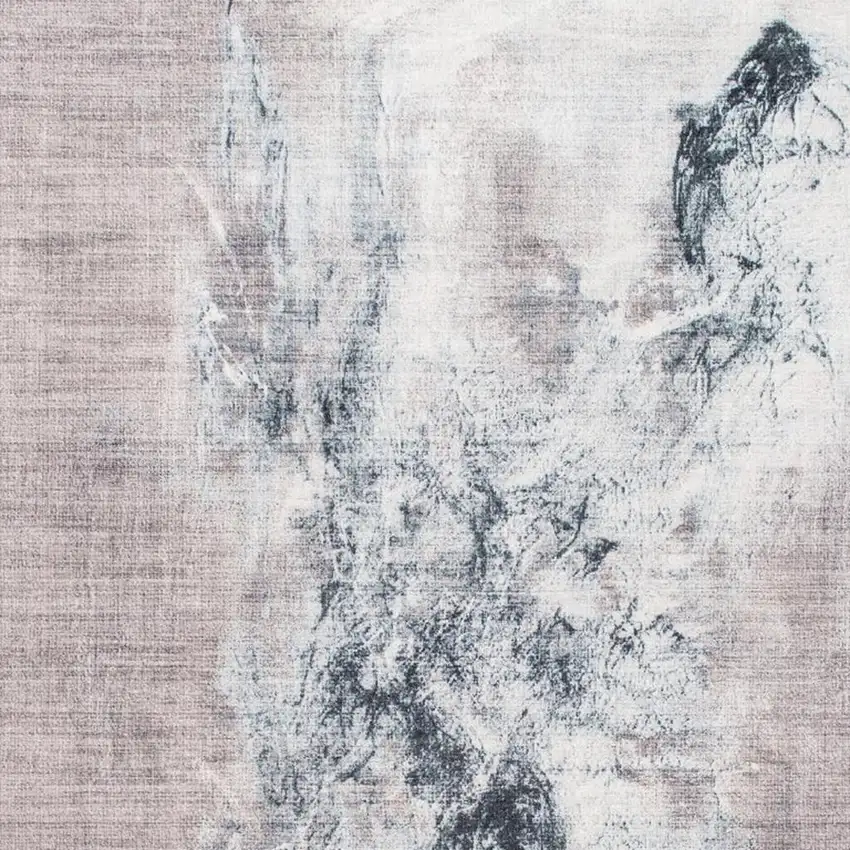 Sand Ivory And Black Abstract Area Rug Photo 5