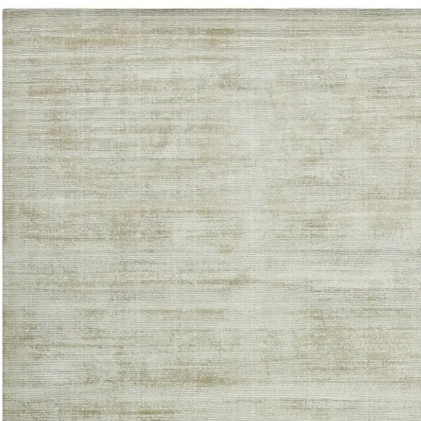 Sand And Ivory Striped Hand Woven Area Rug Photo 6