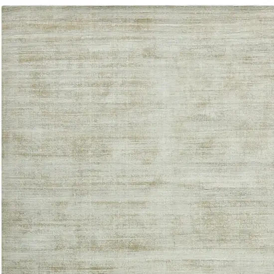 Sand And Ivory Striped Hand Woven Area Rug Photo 6