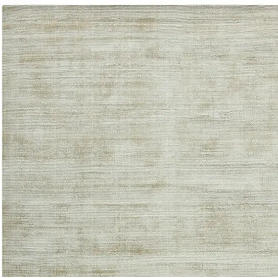 Sand And Ivory Striped Hand Woven Area Rug Photo 6