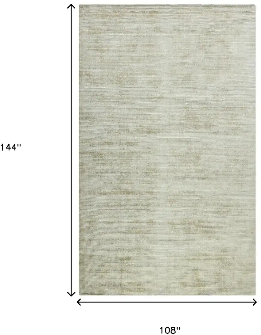 Sand And Ivory Striped Hand Woven Area Rug Photo 8