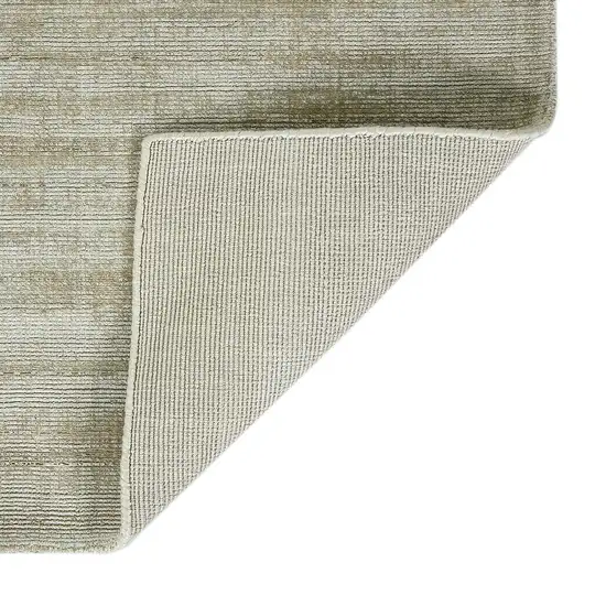 Sand And Ivory Striped Hand Woven Area Rug Photo 5