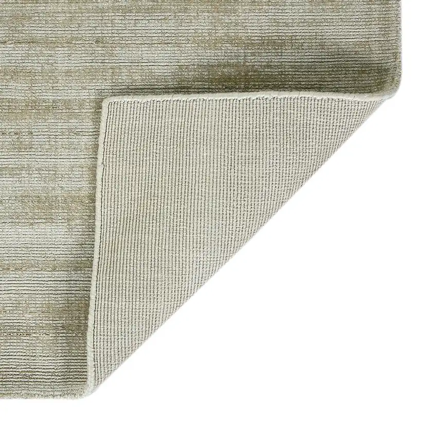 Sand And Ivory Striped Hand Woven Area Rug Photo 5