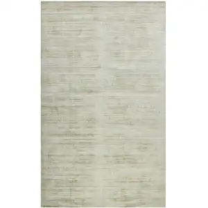 Photo of Sand And Ivory Striped Hand Woven Area Rug