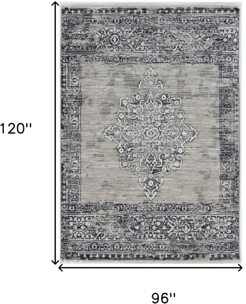 Sand And Charcoal Diamond Area Rug Photo 3