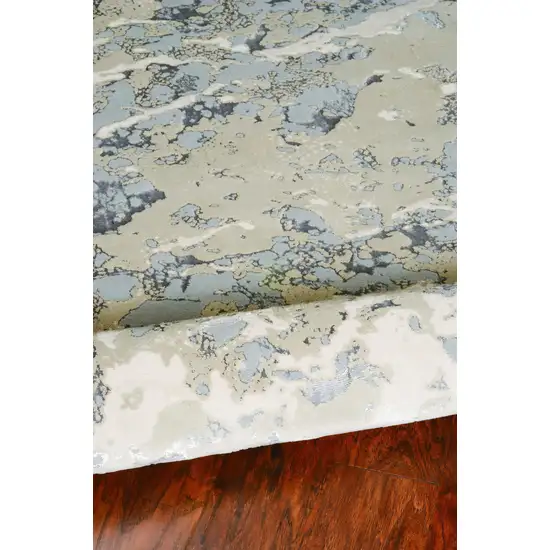 Sand Grey Machine Woven Abstract Indoor Area Rug Photo 4