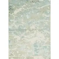 Photo of Sand Grey Machine Woven Abstract Watercolor Indoor Area Rug