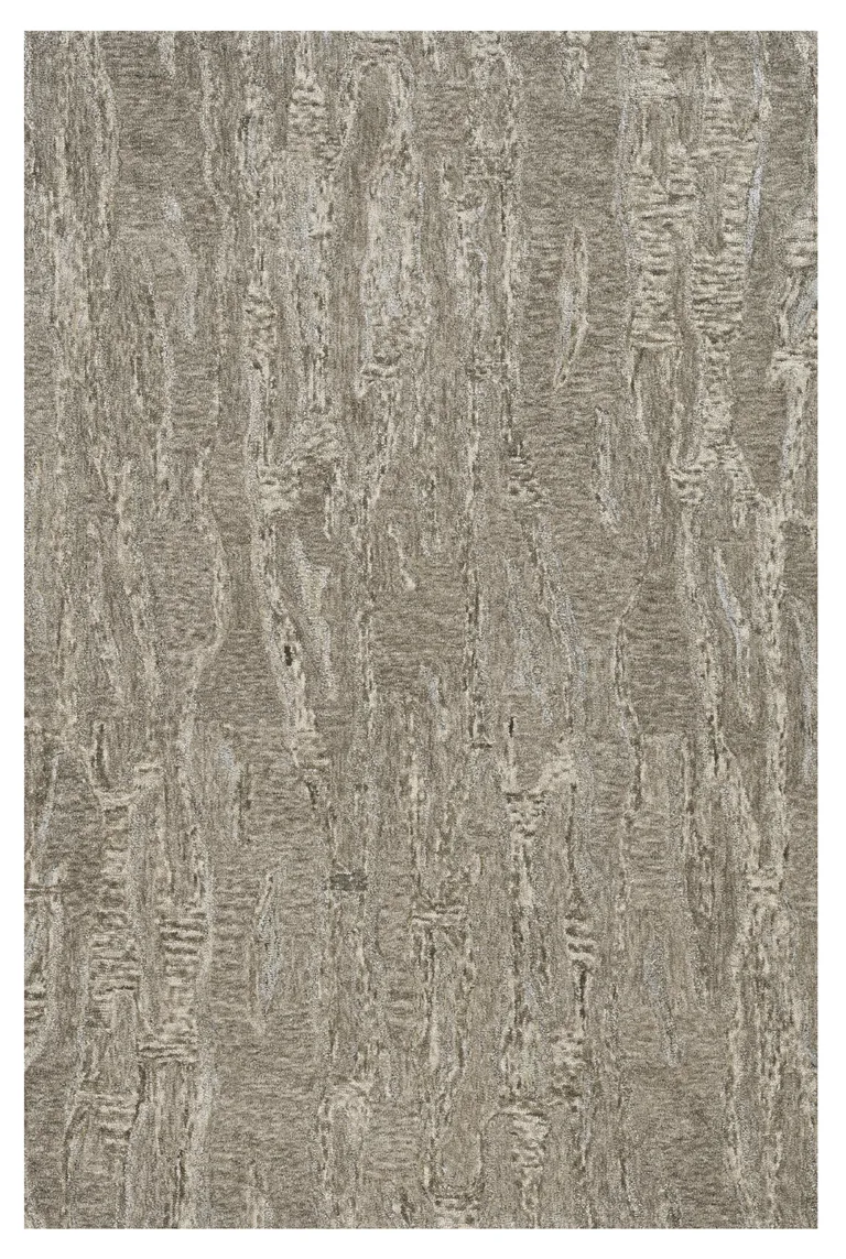 Sand Hand Tufted Abstract Indoor Area Rug Photo 1
