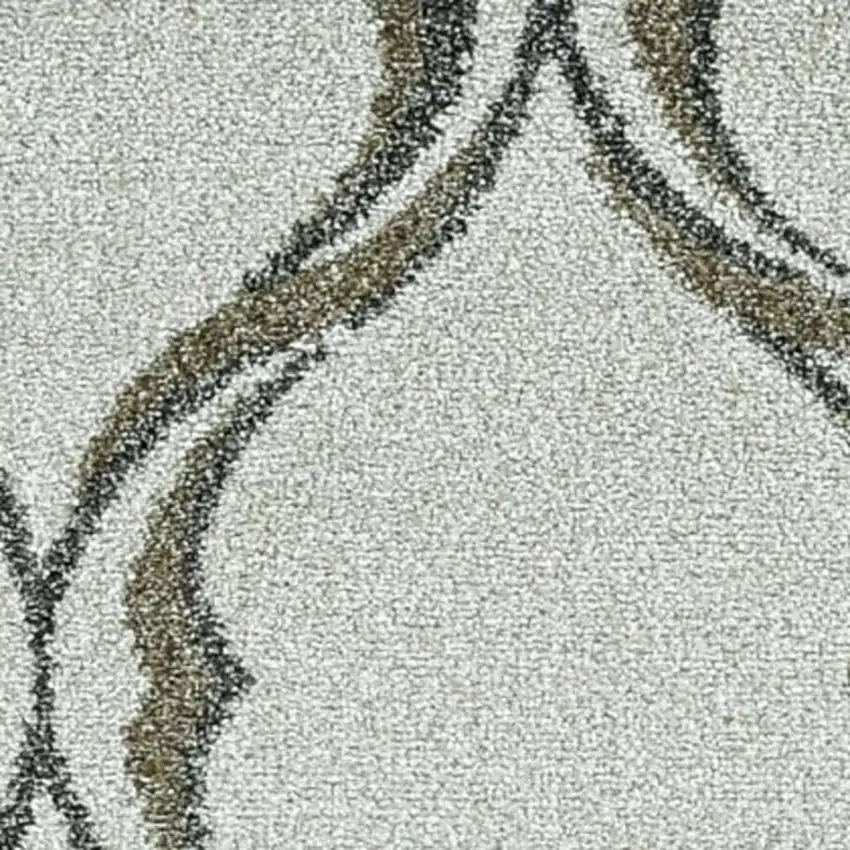 Sand And Green Ogee Area Rug Photo 4