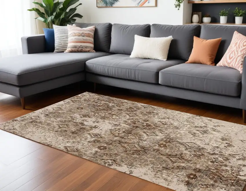 Sand Polypropylene Rug Photo 1