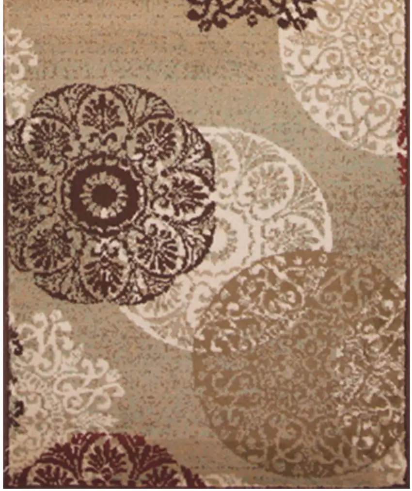 2' X 8' Sand Polypropylene Runner Rug Photo 3
