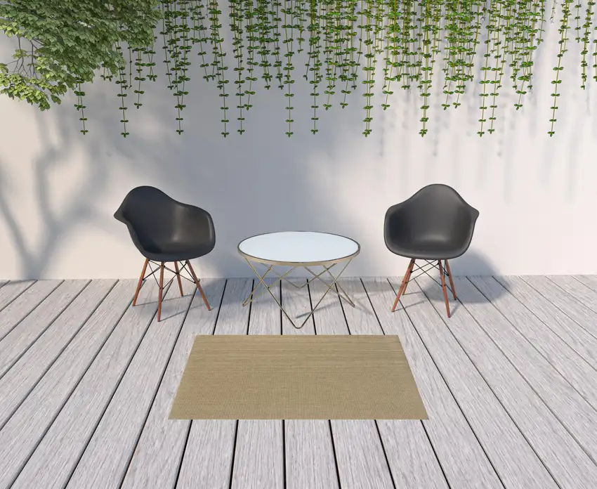 Sand Stain Resistant Indoor Outdoor Area Rug Photo 2